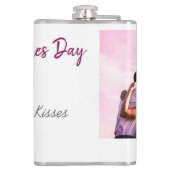 ハッピーヴァレンティモダンネスの日キス愛の名前p フラスク (裏面)