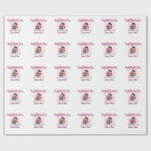 ハッピーヴァレンティモダンネスの日キス愛の名前p ラッピングペーパー (フラット)