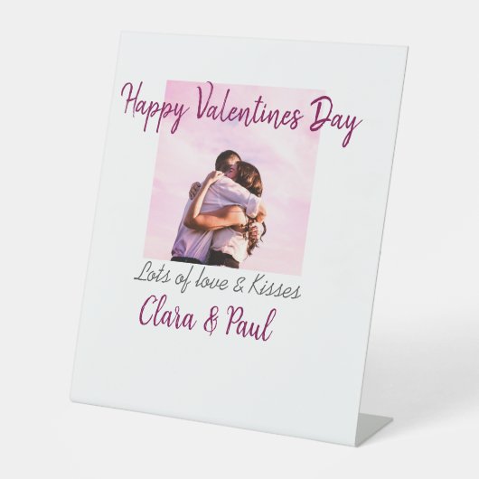 ハッピーヴァレンティモダンネスの日キス愛の名前p 台座サイン (正面)