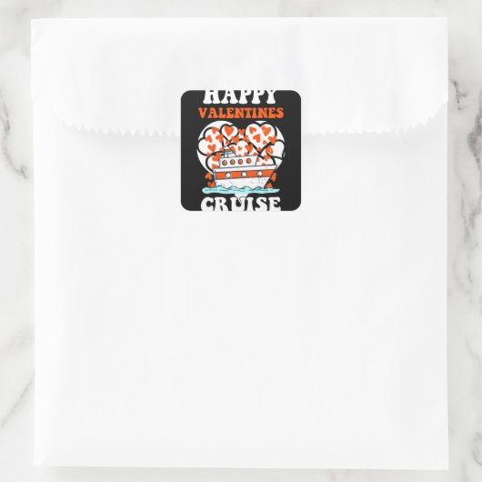 ハッピーヴァレンティーンズクルーズハートカッコいいクルージング スクエアシール (バッグ)