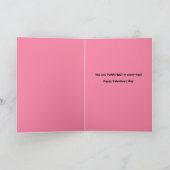 ハッピーヴァレンティーンズデイおもしろいドーターキティ猫 シーズンカード (内部)