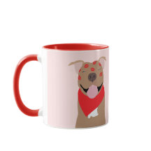 ハッピーヴァレンティーンズデイアメリカンブルドッグキスマーク