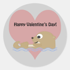 ハッピーヴァレンティーンズデイオッター ラウンドシール