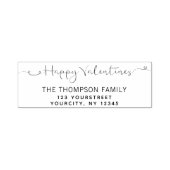 ハッピーヴァレンティーンズデイカリグラフィー差出人住所 セルフインキングスタンプ (デザイン)