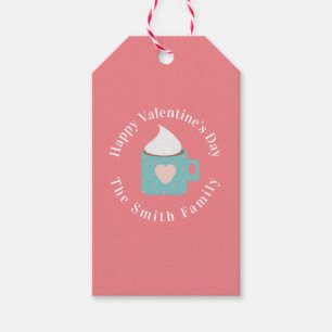 ハッピーヴァレンティーンズデイキャンプファイアーチョコレート ギフトタグ