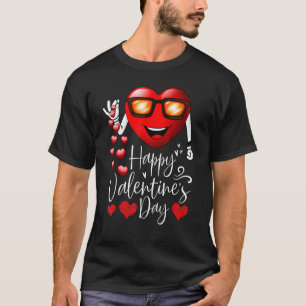 ハッピーヴァレンティーンズデイキュートハートベーおもしろいサルティン Tシャツ