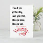 ハッピーヴァレンティーンズデイギフト彼女のホリデーカード シーズンカード (スタンド正面)