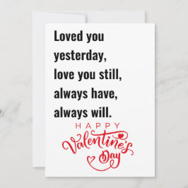 ハッピーヴァレンティーンズデイギフト彼女のホリデーカード シーズンカード