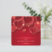 ハッピーヴァレンティーンズデイグリッターハート シーズンカード (スタンド正面)