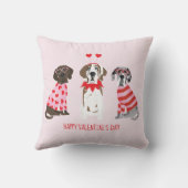 ハッピーヴァレンティーンズデイグレート・ダン・ドッグス クッション (裏面)
