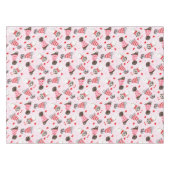 ハッピーヴァレンティーンズデイグレート・ダン・ドッグス テーブルクロス (正面(横))