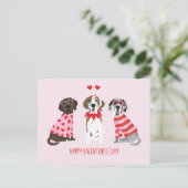 ハッピーヴァレンティーンズデイグレート・ダン・ドッグス ポストカード (スタンド正面)