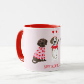 ハッピーヴァレンティーンズデイグレート・ダン・ドッグス マグカップ (正面左)