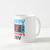 ハッピーヴァレンティーンズデイコントローラビデオゲームハートB コーヒーマグカップ (正面右)