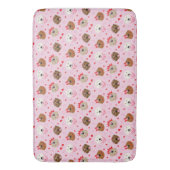 ハッピーヴァレンティーンズデイゴールデンレトリエバードッグス バスマット (正面縦)