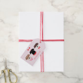 ハッピーヴァレンティーンズデイシュナウザードッグス ギフトタグ (より糸付き)