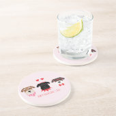 ハッピーヴァレンティーンズデイシュナウザードッグス コースター (側面)