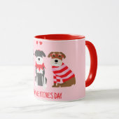 ハッピーヴァレンティーンズデイシュナウザードッグス マグカップ (正面右)