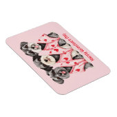 ハッピーヴァレンティーンズデイシュナウザードッグス マグネット (右側)