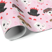 ハッピーヴァレンティーンズデイシュナウザードッグス ラッピングペーパー (ロールコーナー)