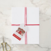 ハッピーヴァレンティーンズデイシーズー（犬）ズドッグス ギフトタグ (より糸付き)