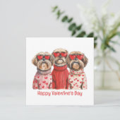 ハッピーヴァレンティーンズデイシーズー(犬)ズドッグス シーズンカード (スタンド正面)