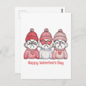 ハッピーヴァレンティーンズデイシーズー(犬)ズドッグス ポストカード (正面/裏面)