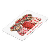 ハッピーヴァレンティーンズデイシーズー(犬)ズドッグス マグネット (左側)