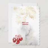 ハッピーヴァレンティーンズデイスイープハートラブバードカード 招待状 (裏面)