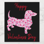 ハッピーヴァレンティーンズデイダシュント ワインラベル (シングルラベル)