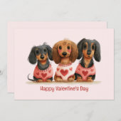 ハッピーヴァレンティーンズデイダシュンドドッグス シーズンカード (正面/裏面)