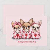 ハッピーヴァレンティーンズデイチワフアフアドッグ シーズンカード (正面/裏面)