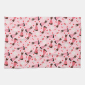 ハッピーヴァレンティーンズデイドベルマンドッグス キッチンタオル (横)