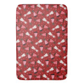 ハッピーヴァレンティーンズデイドベルマンドッグス バスマット (正面縦)