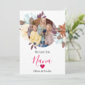 ハッピーヴァレンティーンズデイナナ、おばあちゃんシンプルの写真 シーズンカード (スタンド正面)