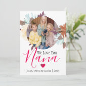 ハッピーヴァレンティーンズデイナナ、おばあちゃんシンプルの写真 シーズンカード (スタンド正面)