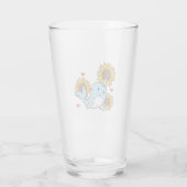 ハッピーヴァレンティーンズデイナールウィズヒマワリハート タンブラーグラス (裏面)