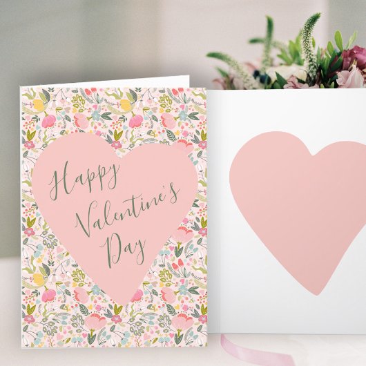 ハッピーヴァレンティーンズデイハートホリデーカード シーズンカード