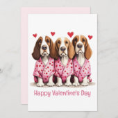 ハッピーヴァレンティーンズデイバスセットハウンドドッグス シーズンカード (正面/裏面)