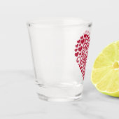 ハッピーヴァレンティーンズデイバレンタインラブハート ショットグラス (左)