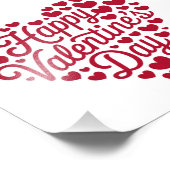 ハッピーヴァレンティーンズデイバレンタインラブハート フォトプリント            (角)