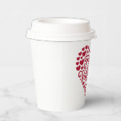 ハッピーヴァレンティーンズデイバレンタインラブハート 紙コップ (右)