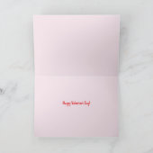 ハッピーヴァレンティーンズデイパグとキスかわいいパグドッグ シーズンカード (内部)