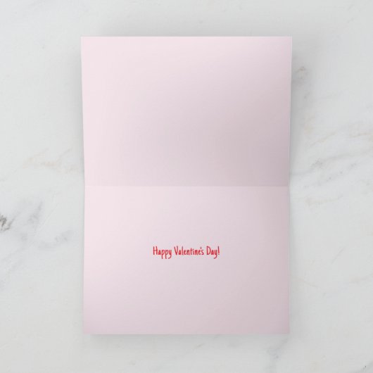 ハッピーヴァレンティーンズデイパグとキスかわいいパグドッグ シーズンカード (内部)