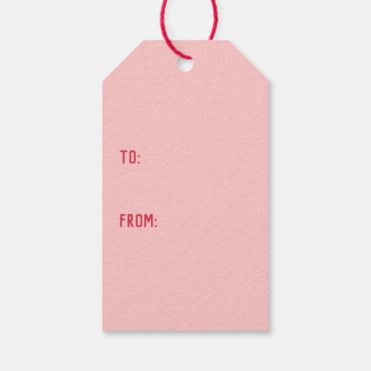 ハッピーヴァレンティーンズデイピックアップトラックラブドッグ ギフトタグ (裏面)