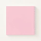 ハッピーヴァレンティーンズデイピンクと紫のハート名 ノートブック (裏面)