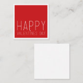 ハッピーヴァレンティーンズデイフラットノートカード ノートカード (正面/裏面)