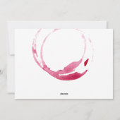 ハッピーヴァレンティーンズデイブラックキャットとワインの汚れ シーズンカード (裏面)