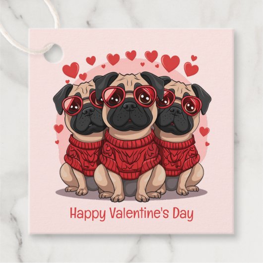 ハッピーヴァレンティーンズデイプーグドッグ フェイバータグ (正面)