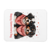 ハッピーヴァレンティーンズデイベルネーズマウンテンドッグス マグネット (横)